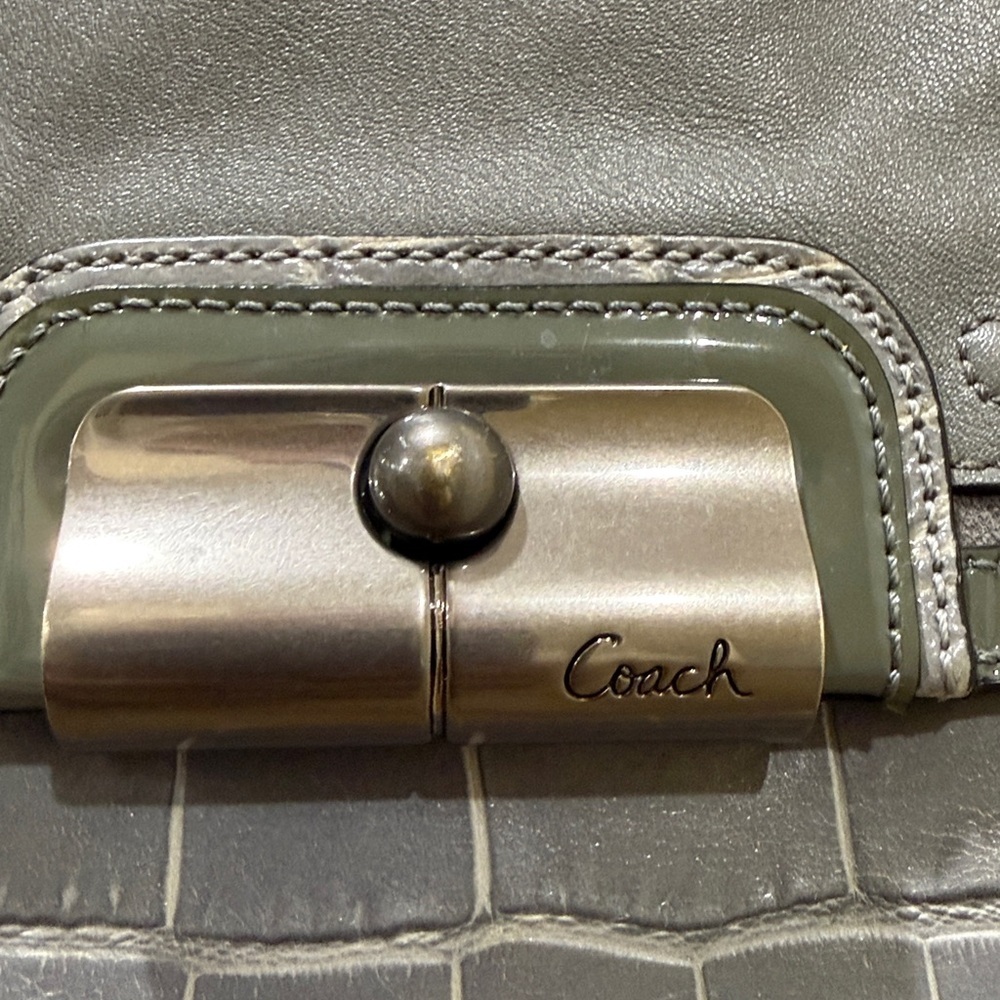 Coach Bag | Coach Shoulder Bag Gray - Silver Hardware Coach Hobo Bag - Picture 4 of 12